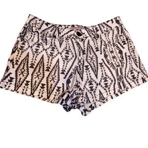 Boom Boom Black And White Aztec Print Shorts Size 9